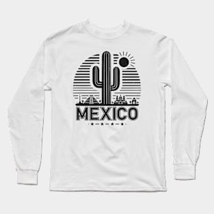 Mexico Cactus Long Sleeve T-Shirt